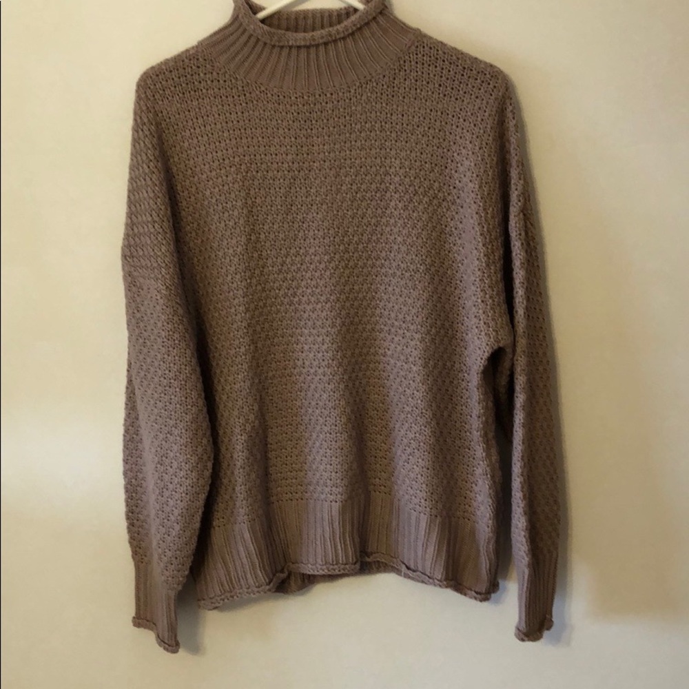 Tecrew oversized sweater light brown color